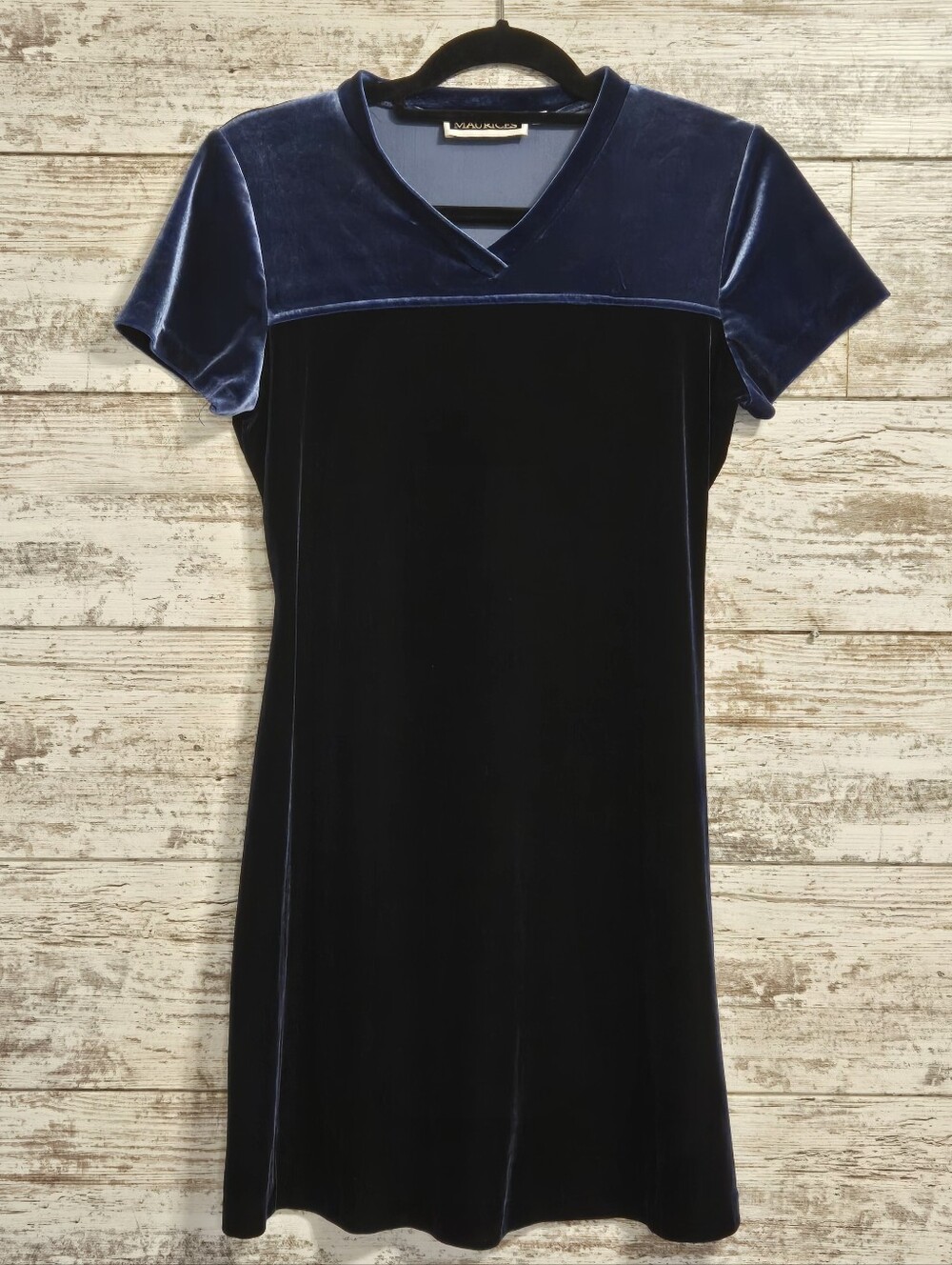 90s-Y2K Crushed Velvet Dress